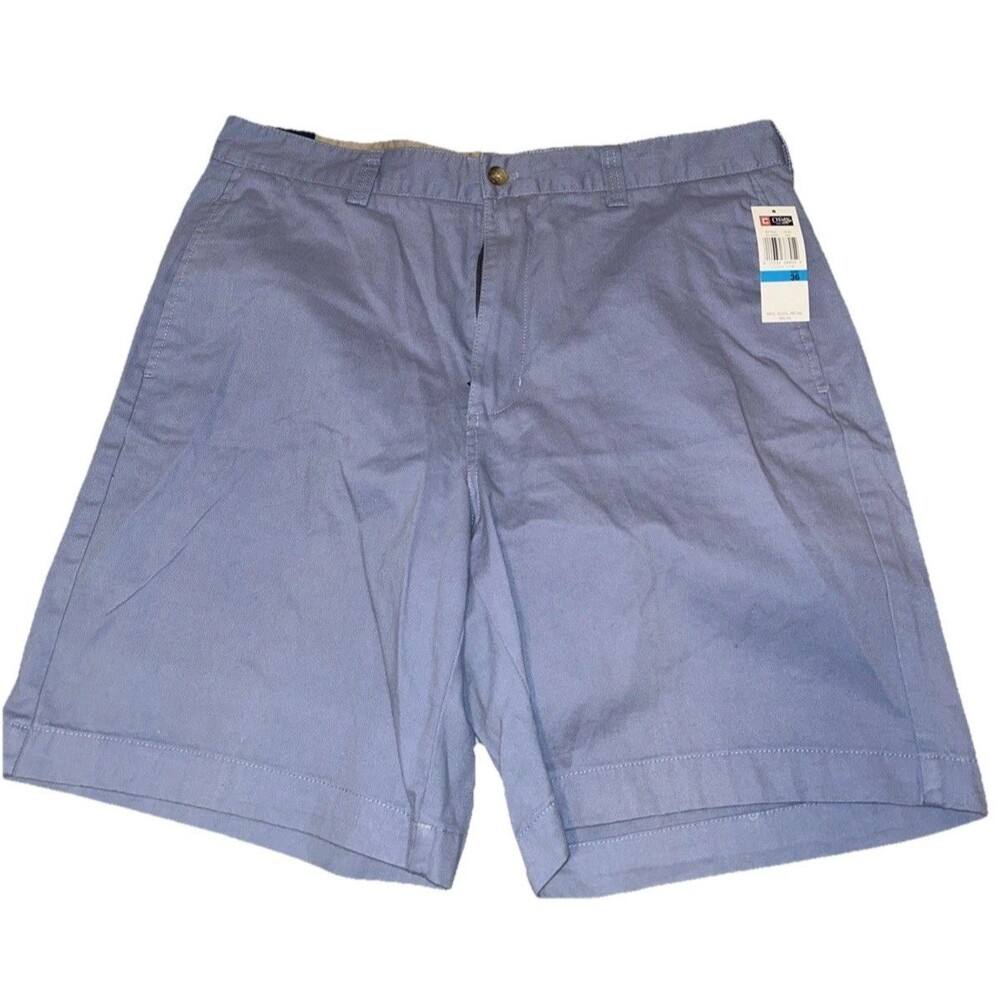 New With Tags & Imperfections Chaps Size 36 Blue Faded Chino Shorts